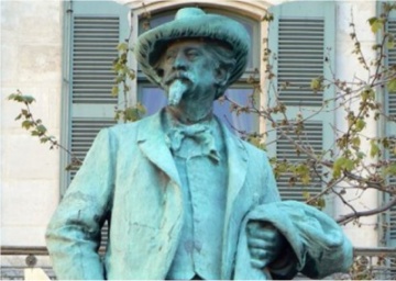 Frederic Mistral statue in Arles, France